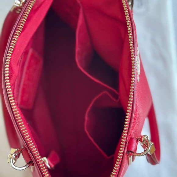 Coach Kelsey Medium Satchel - Deep Raspberry Red - Picture 6 of 10